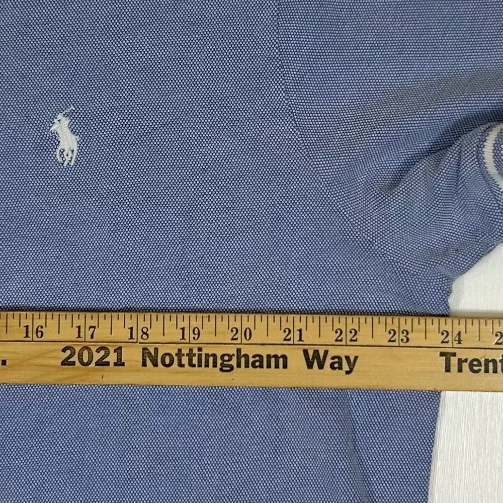 Polo Ralph Lauren Mens XL Custom Slim Fit Stretch Mesh Polo Shirt Light Blue